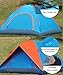 AZLife Lightweight 3-4 Person Dome Tent with Carry Bag for Camping Backpacking Hiking(Orange and Blue)