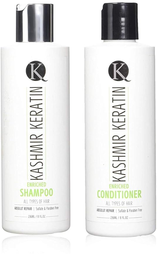 Kashmir Keratin 8.0 oz Hair Care Set (8 Ounce Shamp/Cond