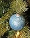 Juvale 35-Piece Mini Christmas Ornaments - Shatterproof Blue & Silver, 1.8 Inch, Glitter for Indoor & Outdoor Trees