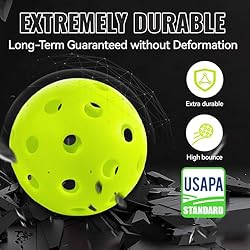 Fizzazzle Pickleball Balls - 6 Pack 40 Holes