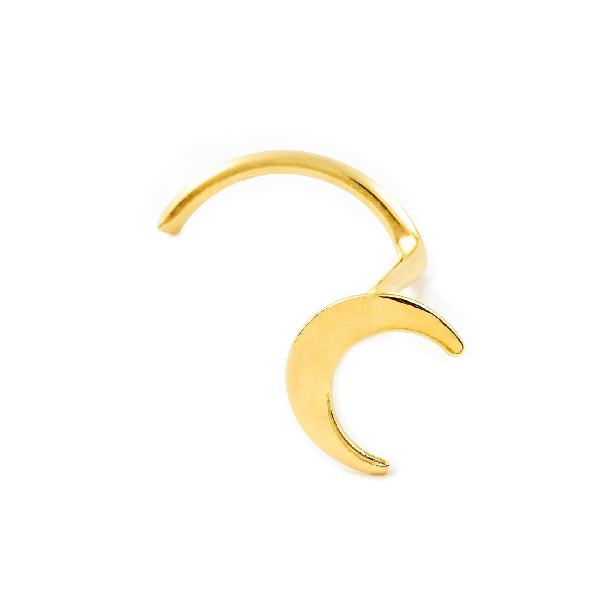 Monde Petit 9ct Yellow Gold moon nose Piercing