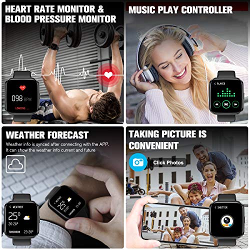 Amokeoo Smart Watch,Fitness Watch Activity Tracker with Heart Rate