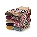 Century Star Wool Socks for Women Gifts Winter Warm Thick Knit Cozy Crew Socks Christmas gifts slouch socks Boot socks 5 Pairs Square One Size