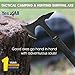 Yes4all Outdoor Camping Hunting Survival Steel Axe with Spike Including Sheath H269 (Axe H269 + Fire Starter) - ²H42IZ