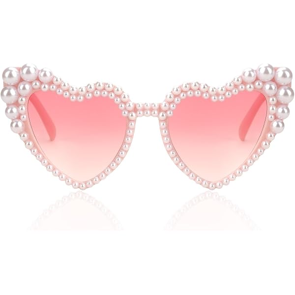 Gafas De Sol De Corazón Para 40 Cumpleaños Yamobi - Diseño Con Perlas Y Strass, 'HELLO FORTY', Regalo Divertido
