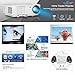 Bluetooth Wireless WiFi HDMI Video Projector 4600 Lumen LCD LED Multimedia Support Full HD 1080p Movie Gaming Projector Android 6.0 Home Theater Multimedia HDMI USB VGA AV for iPhone Mac PC Laptop TVthumb 1