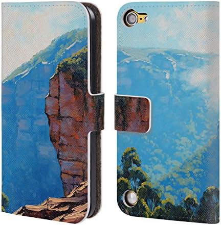 Official Graham Gercken Echo Point Land Leather Book Wallet Case Cover For iPod Touch 5th Gen / 6th Gen
