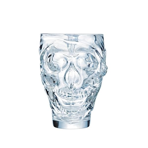 Arcoroc ARC N6644 Skull Totenkopf Cocktailglas, 900ml, Glas, transparent, 1 Stück