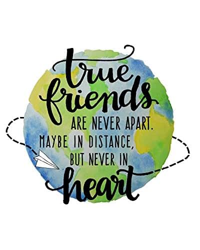 Amazon.com: True Friends Are Never Apart Friendship Quotes Wall Decor