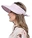 Bellady Women's Visor Hats UV Protection Summer Sun Hats Wide Brim Cap, Purple