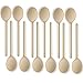 Mr.Woodware 10 Inch Wooden Spoons for Cooking - Set of 12 Long Handle Wooden Spoon for Mixing, Stirring, Tasting - Kitchen Wooden Utensils For Cooking and Crafts, Personalized Engraved Wood Burning