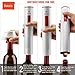 Famili FM700WR Electric Wine Opener Rechargeable Corkscrew Wine Bottle Opener with Foil Cutter, Opens up to 180 bottles with one charge, Pearl White