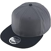 Premium Plain Cotton Twill Adjustable Flat Bill Snapback Hats Baseball Caps