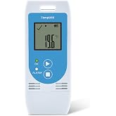 Tzone Temperature Humidity Data Logger USB Reusable Thermometer Recorder | TempU03,Digital Refrigerator Temp Sensor Recording,PDF&amp;CSV Report,RH Datalogger for Freezer Lab Food Storage,LED Alarm
