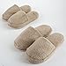 Turkish Luxury Spa Slippers for Men and Women, 100% Cotton Terry House Slippers Indoor/Outdoor, Made in Turkey