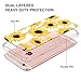 MOSNOVO iPhone 6s Case/iPhone 6 Case for Women, Floral Flower Sunflower Pattern Clear Design Transparent Plastic Hard Back Case with TPU Bumper Protective Case Cover for iPhone 6/iPhone 6S