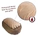 Majestic Pet 52 Inch Bagel Calming Dog Bed Washable – Cozy Soft Round Dog Bed with Spine Support for Dogs to Rest their Head - Fluffy Donut Dog Bed 52x35x11 (Inch) - Round Pet Bed X-Large – Khaki