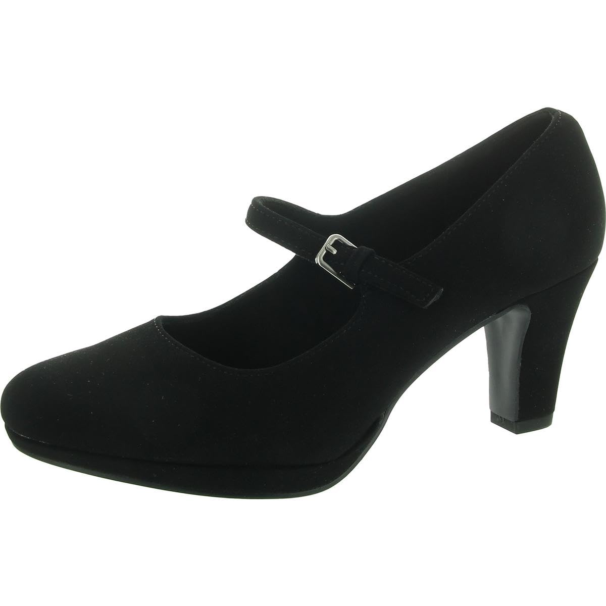 Easy Street Women’s Zest Pump, Black Lamy, 8 Wide