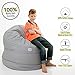 2-Sizes In-1 XXL Expandable Child’s Stuffed Animal Storage Bean Bag Chair: Smart Wallaby Zippered Pouf for Soft Toys, Clothes, Blankets, Etc in 4 Stylish Designs