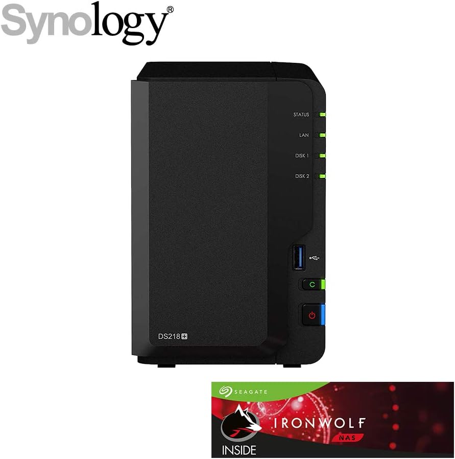 DS218 - Servidor NAS Negro 32To: Amazon.es: Informática