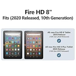 Dteck Case for (2020 Latest Model) Fire HD 8 & Fire