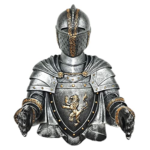Photo 1 of Toilet Paper Holder Tissue Storage Roll Medieval Statue Knight to Remember Gothic Paper Towel Holder Bathroom Decor