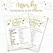 Baby Shower Games - Gender Neutral (5 Activities for 50 Guests, 5x7 Cards) - Baby Predictions, Baby Bingo, Emoji, Advice, Mommy or Daddy - Gender Reveal Party Supplies Favors Decorations