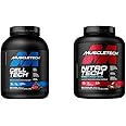 MuscleTech Creatine Monohydrate Powder Cell-Tech Creatine Powder & n Powder Nitro-Tech Whey Protein Isolate & Peptides | Milk Chocolate, 4 Pound (Pack of 1), 40 Servings