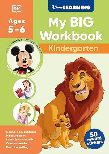 Disney Learning Reading, Writing and Math 1 Workbook: Walt Disney