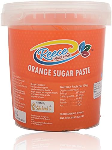 Reece Sugarpaste Fondant Orange,1 Kilograms