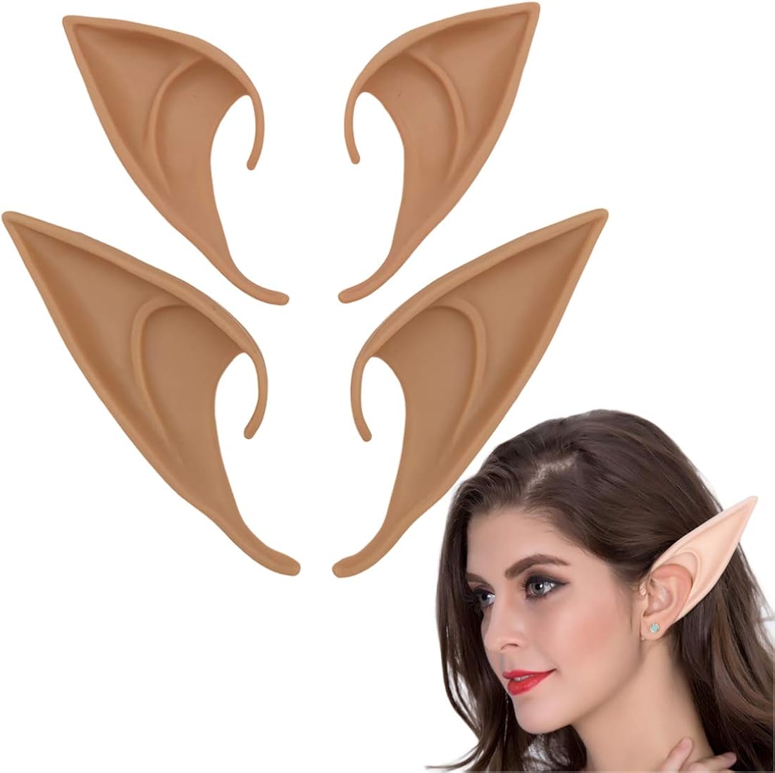 Feezi Pixie Elf Ear, Fairy Ears, Cosplay Halloween Party Live broadcast