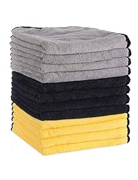 MATCC   Paño de microfibra para limpieza de coches, ventanas y platos, 12 unidades