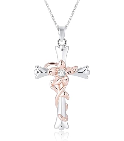 Amazon.com: Platinum Cross Pendant Cross Necklace or Pendant