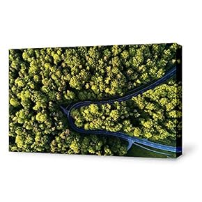 Canvas Wall Art-Aerial Photo-Canvas Prints Home Artwork Decoration for Living Room,Bedroom - 12x18 inches