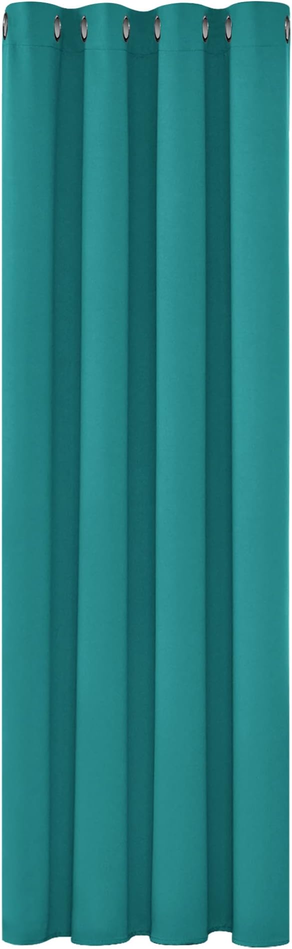 Deconovo Blackout Curtain 52x63 Turquoise Eyelet Room Darkening Panel