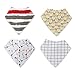 Kinsard Baby Bandana Drool Bibs, Soft and Absorbent, 100% Cotton Bib For Drooling and Teething, 4 Pack Gift Set, Unisex-For Boys and Girls