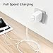 USB Wall Charger, JSAUX 24W Dual USB Ports Travel Charger Compact with Foldable Plug Compatible with iPhone X/8/7/7 Plus/6s/6 Plus, iPad Pro/Air 2/Mini 3/Mini 4, Samsung Galaxy S5/S4 & More