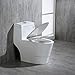 WOODBRIDGE T-0019 Cotton toilet | Modern Design, One Piece, Dual Flush | White