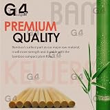 G4GADGET 150 Bamboo Skewers 30cm for BBQ Fondue Cocktail Party view 3