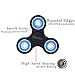 Fidget Spinner Toy Stress Reducer, Fingertip gyro with New Ball Bearing Good for ADD, ADHD, Anxiety Multipurpose convenient EDC Focus Toy(black blue)