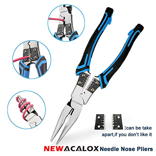 NEWACALOX Multi Pliers Set ( Industrial Linemans Side Cutting Needle