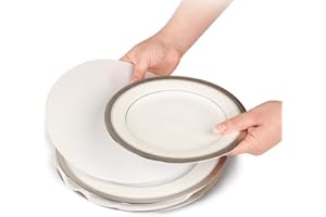 J&V TEXTILES Plate Separators Storage, Set Of 48 And 3 Different Size, Thick and Premium Soft Felt Plate Dividers For China/Dish/Coffee Saucers Protecting and Stacking