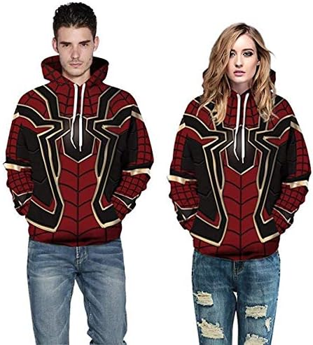 Fashion Men Women Avengers Infinity War Spiderman Hoodie Iron Spider-Man Coat Jacket Cosplay Costume Novelty Sweatshirts