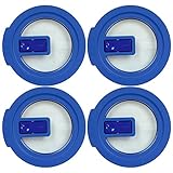 Pyrex 7200-NLC Blue No-Leak Vented Round Storage Lid Cover for 2 Cup Bowl (4-Pack)