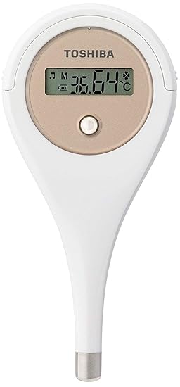 Toshiba Clinical Basal Thermometer to Predict Ovulation, Bbt Charting, Fertility Tracking and Menstrual Periods Monitoring (White)