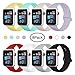 ENANYN Compatible Apple Watch Band 38mm 40mm 42mm 44mm Soft Silicone Sport Wrist Strap iWatch Replacement Bracelet Wristbands for Apple Watch Series 4,3,2,1 of Size S/M,M/L (8 Colors, 42mm/44mm S/M.)