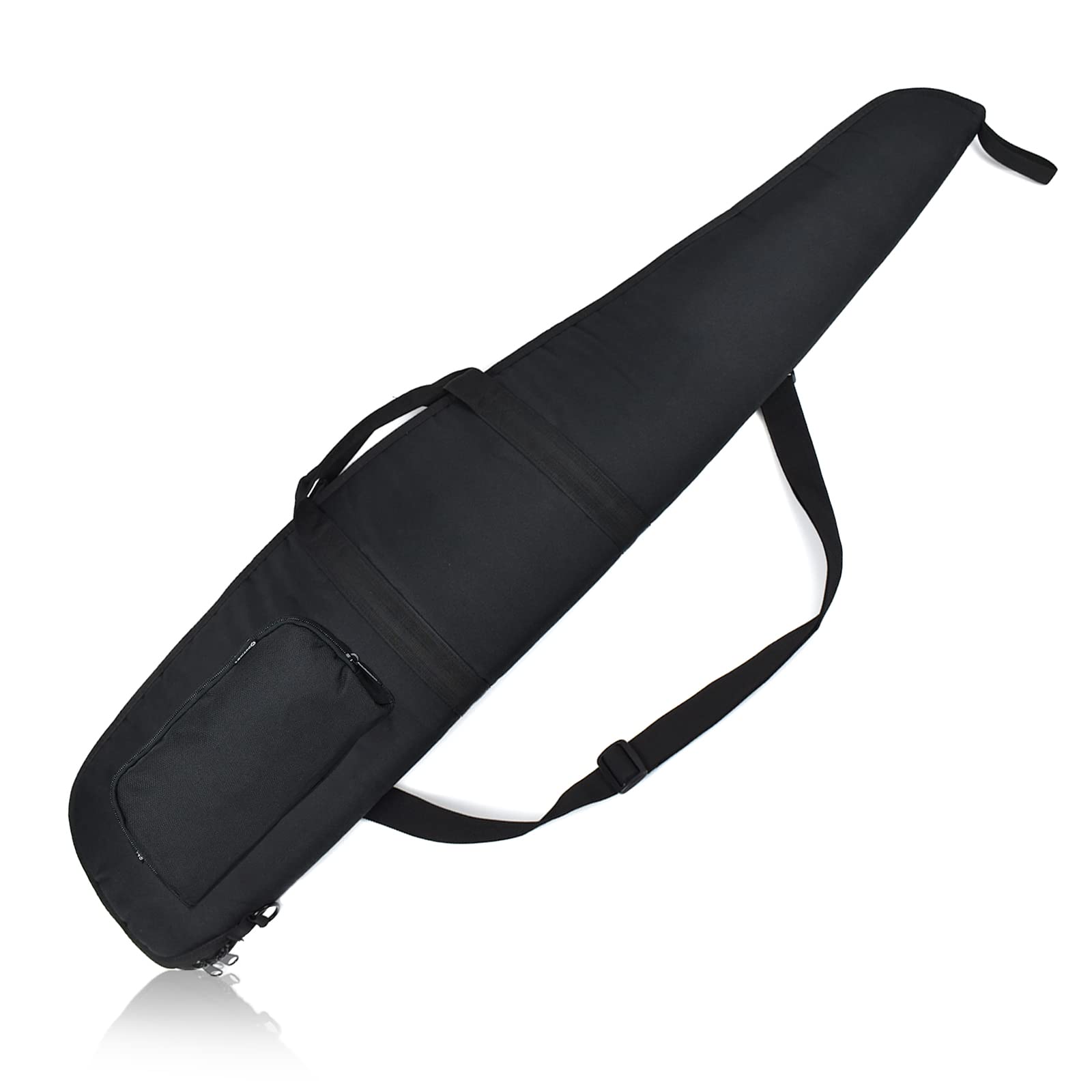 Photo 1 of AUMTISC Soft Rifle Case 41/45/49 Padded Shotgun Gun Bag for Storage Scoped Rifles with Zippered Pocket, Detachable Shoulder Sling (Black-48''-Fits Rifles Up To 45'')