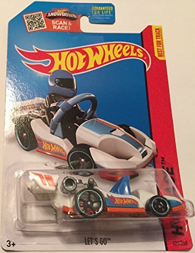 Hot Wheels, 2015 HW Race, Let's Go Go-Kart [White] #126/250