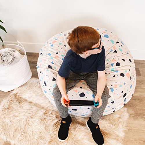 Big Joe Fuf Medium Foam Filled Bean Bag Chair with Removable Cover