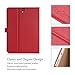 ProCase Galaxy Tab S3 9.7 Case, Stand Folio Case Cover for Galaxy Tab S3 Tablet (9.7 Inch, SM-T820 T825 T827), with Multiple Viewing Angles, Document Card Pocket -Red